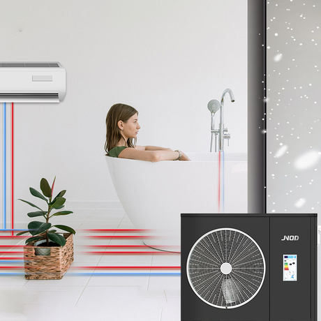 Инвертор постоянного тока Wifi нагревает и охлаждает тепловой насос для домов